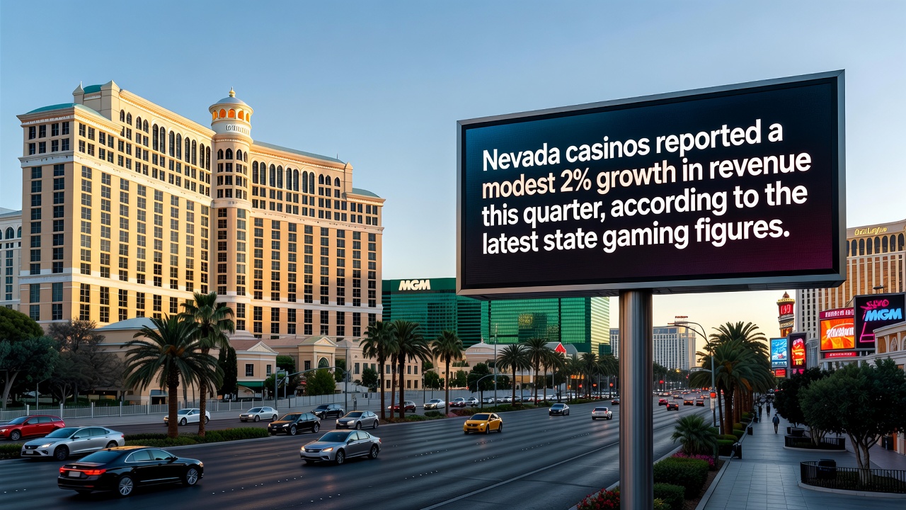 Nevada casino exterior at dusk showing illuminated signage and entrance areas