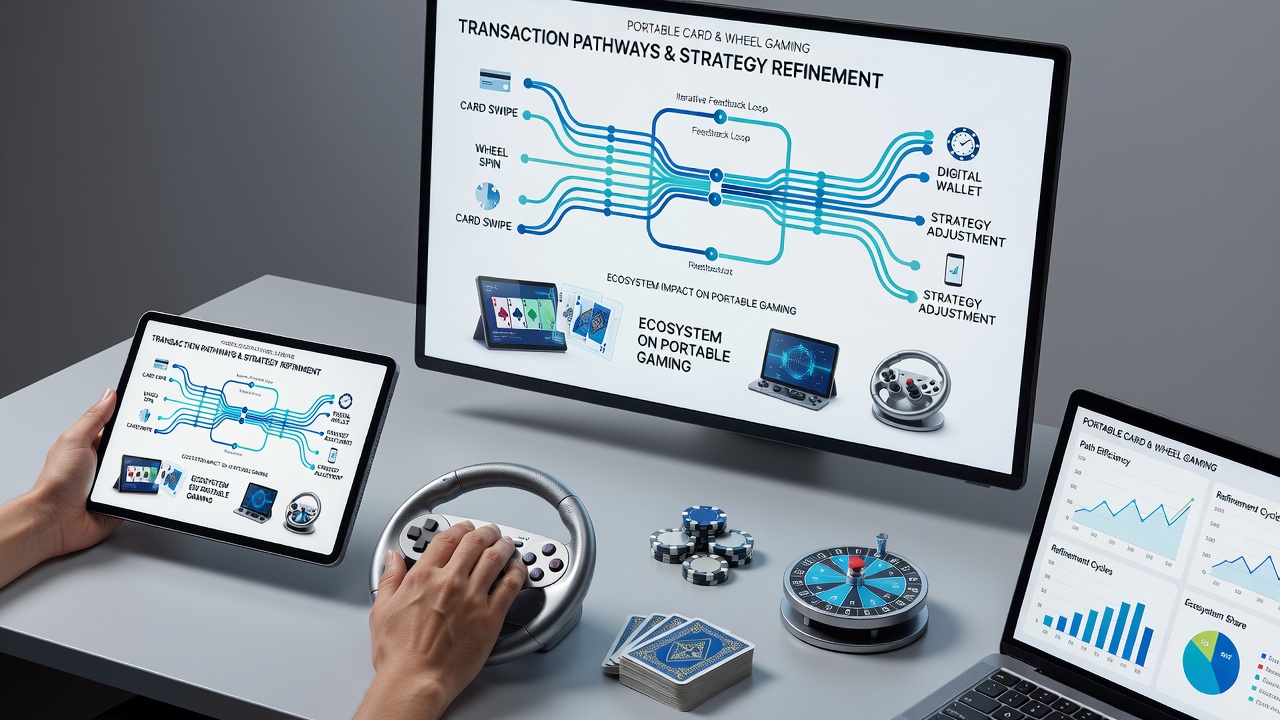 Analytics dashboard displaying transaction flows and strategy metrics for mobile gaming